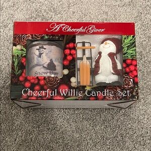 Festive Snowman Candle Set